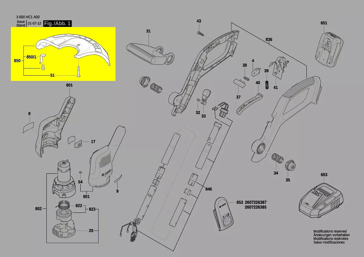 capot de protection réf. F 016 F05 570 Bosch